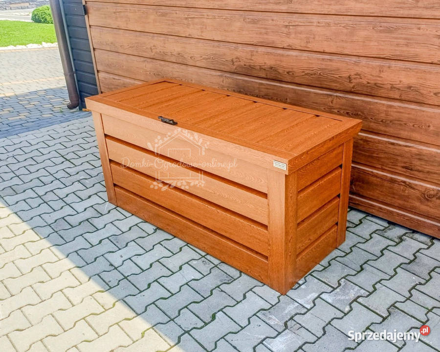 Skrzynia ogrodowa metalowa kufer 120x50x70 złoty mazowieckie Radom