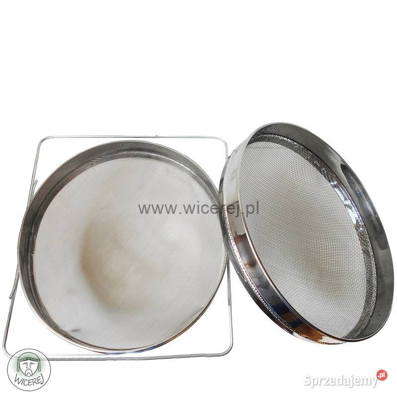 Nierdzewne Sito do Miodu Okrągłe 300mm Podwójne Jaśliska