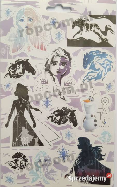 Naklejki Nalepki Frozen 2 Elsa Anna 700 Kraina
