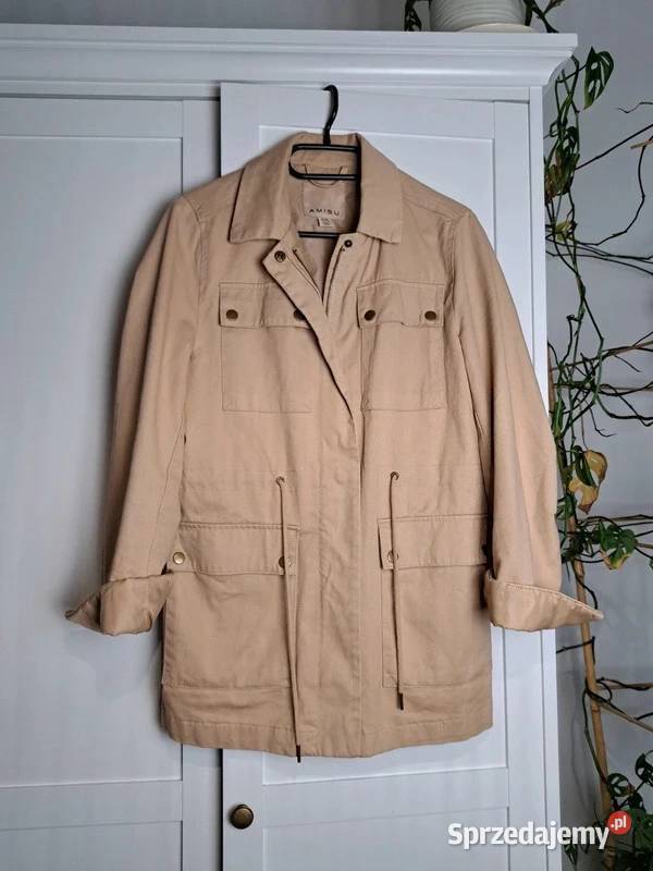 Beżowa kurtka Amisu rozmiar 3436 Trąbki Wielkie