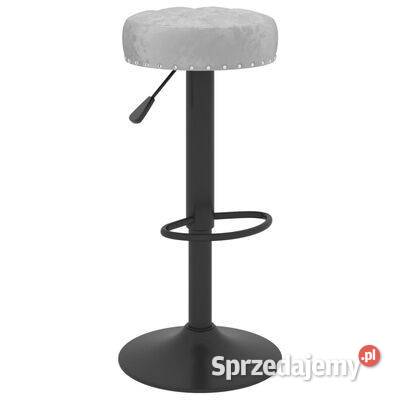 vidaXL Stołki barowe 2 szare obite mazowieckie Warszawa