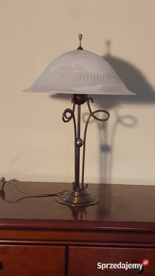 Używana lampa stojąca mosiężna