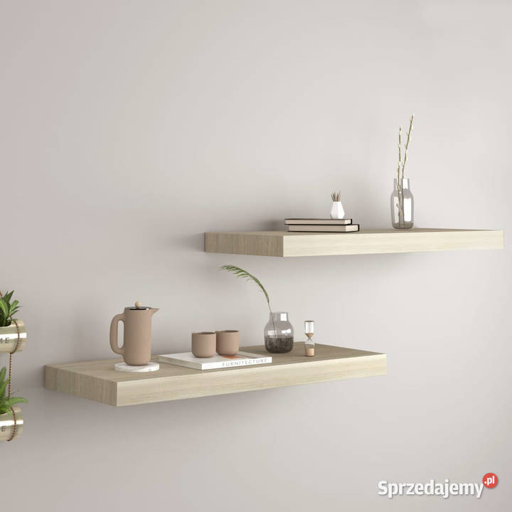 Półki ścienne 2 kolor dębowy 60x235x38 MDF mazowieckie Warszawa sprzedam