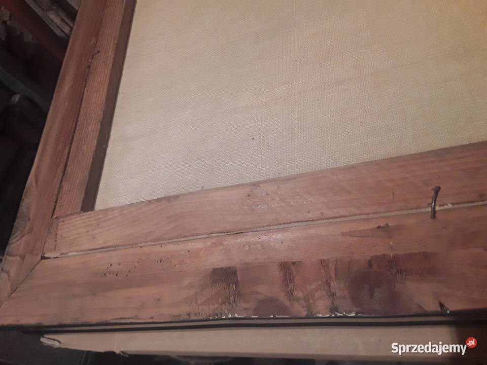 Stary obraz olejny na płótnie podlaskie Siemiatycze