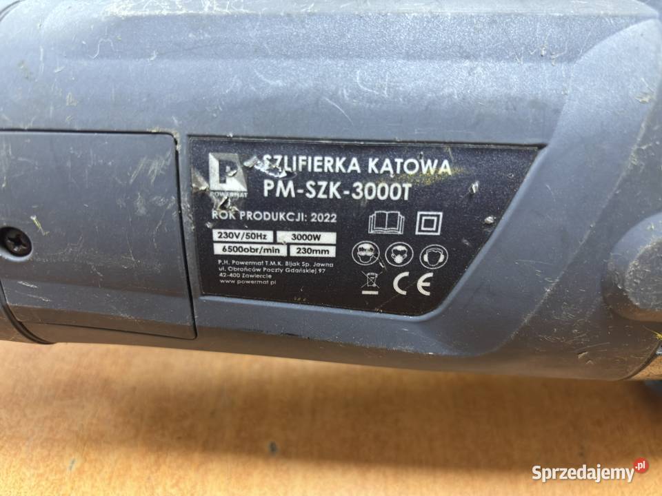 Szlifierka Kątowa Powermat PMSZK3000T 3000W Elbląg