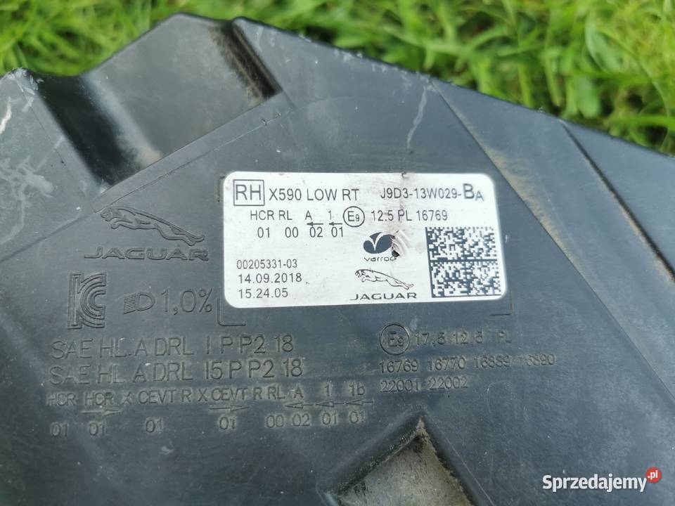 Lampa full led Jaguar prawa OE J9D313W029BA lampy przednie Jelenia Góra
