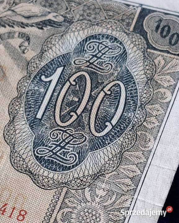 100 z 1941 roku Bank Emisyjny w Polsce Generalna Wejherowo