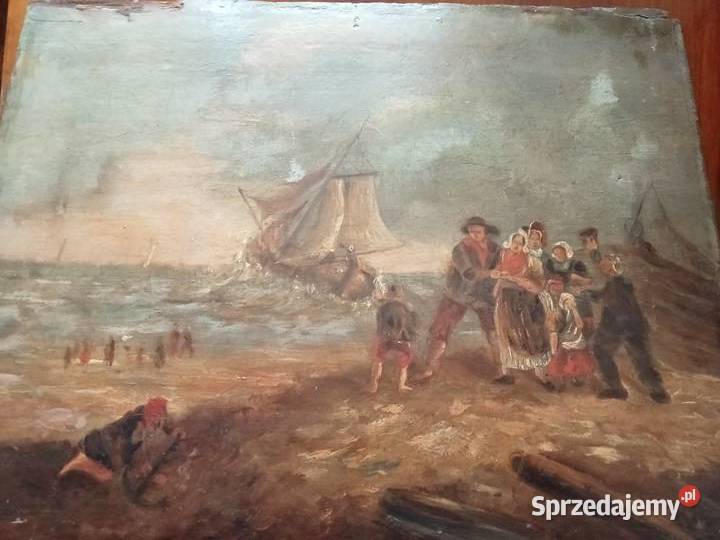 Obraz olejny na desce Marina Rozbitkowie Grójec