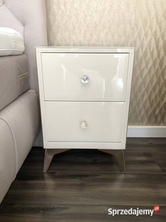 Stolik nocny kremowy glamour wielkopolskie Kępno
