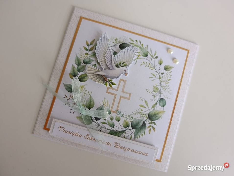 Kartka na Bierzmowanie ręcznie robiona łódzkie Łódź