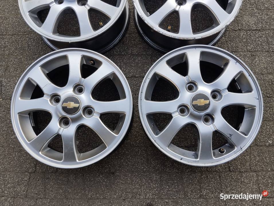 Felgi Chevrolet Daewoo 14 4x1143 5J ET49 Spark aluminiowe Samochodowe Kamieniec