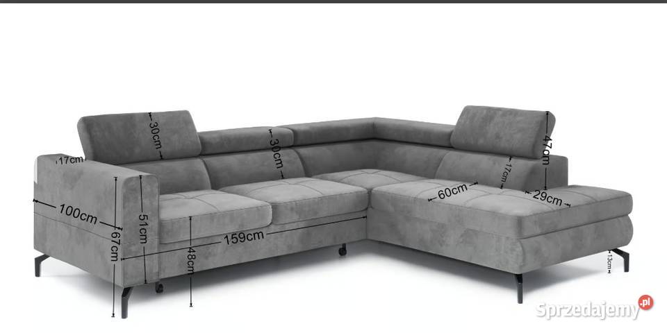 Nowy narożnik z funkcją spania i pojemnikiem na Olsztyn