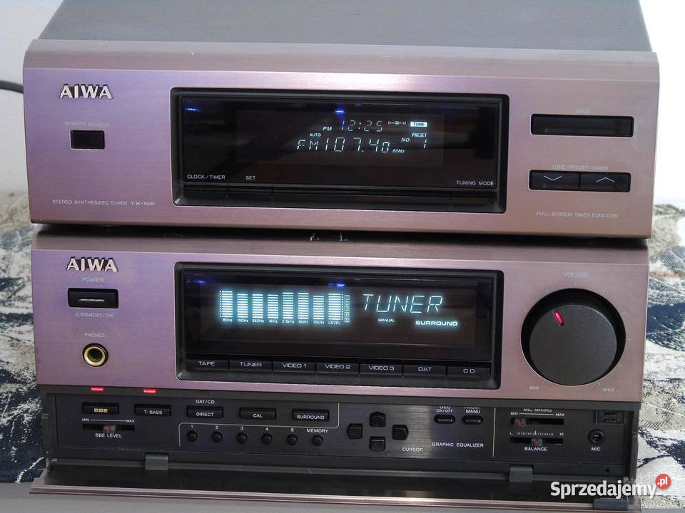 Amplituner z korektorem Aiwa MXN7 TXN9 mocny i