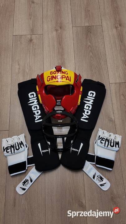 Zestaw treningowy MMA rękawice Venum kask Łódź sprzedam