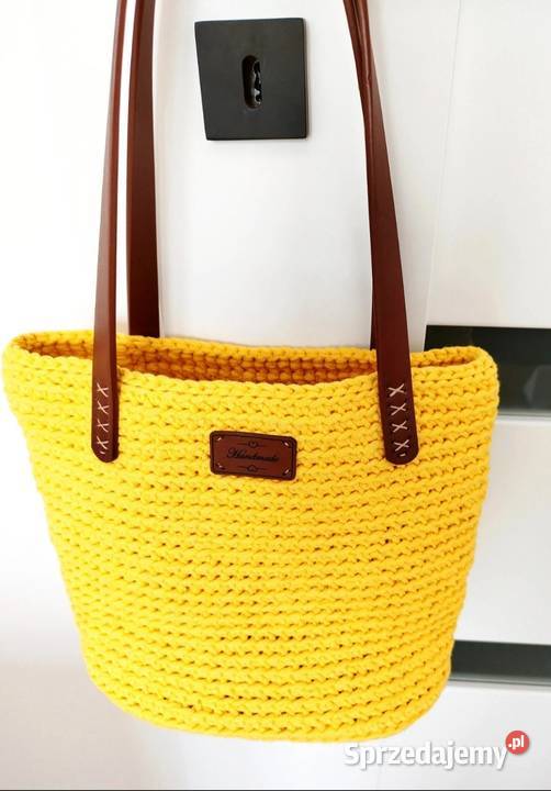 Torebka koszykowa crochet ręczne robiona Piotrków Trybunalski