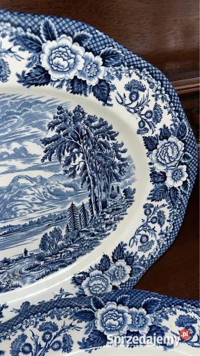 Patera owalna Półmisek Loch of Scotland England Gdańsk