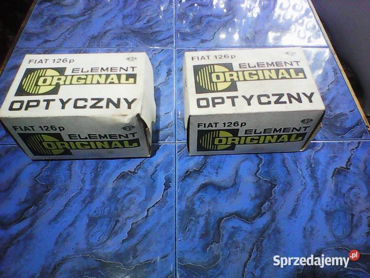 LAMPY PRZEDNIE FIAT 126p RYGINAŁ Fabrycznie nowe śląskie Rogoźnik