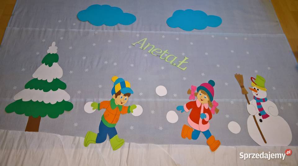 Dekoracje o tematyce zimowe z brystolu Garwolin