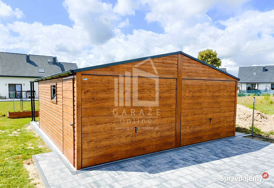 GARAŻ BLASZANY 6m x 5m dwuspad 2x Brama wiata 546zł/m2 Lublin