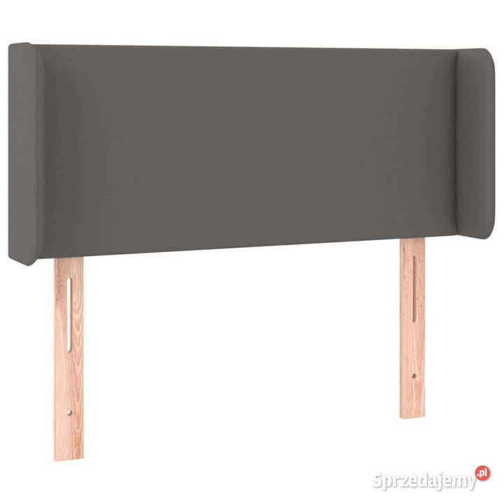 Zagłówek uszak szary 83x16x7888 sztuczna skóra Warszawa