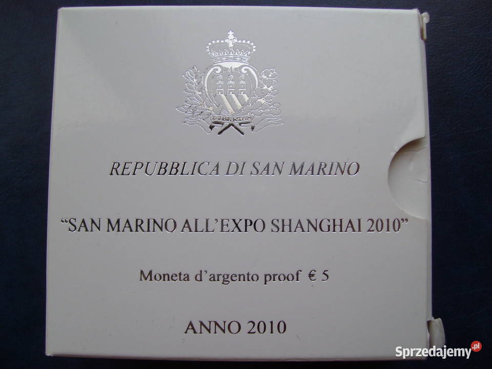 Stare monety 5 euro 2010 San Marino stan