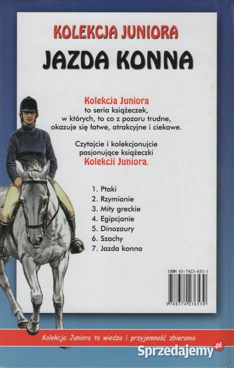 JAZDA KONNA KOLEKCJA JUNIORA twarda Książki dla dzieci lubuskie