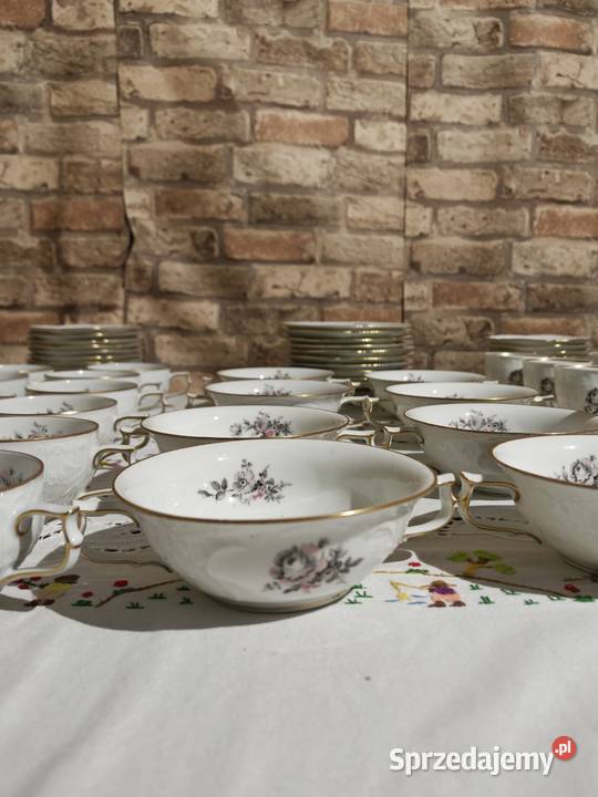 Rosenthal sanssouci Grey rose duży zestaw Sandomierz