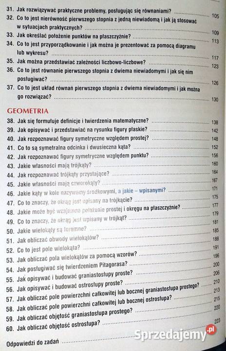 Matematyka 1 Podręcznik z zadaniami M Świst Rok wydania 2009 lubelskie Chełm