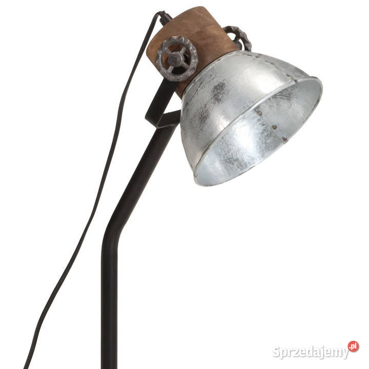 Lampa stołowa 25 W srebrny vintage 18x18x60 E27 Warszawa sprzedam