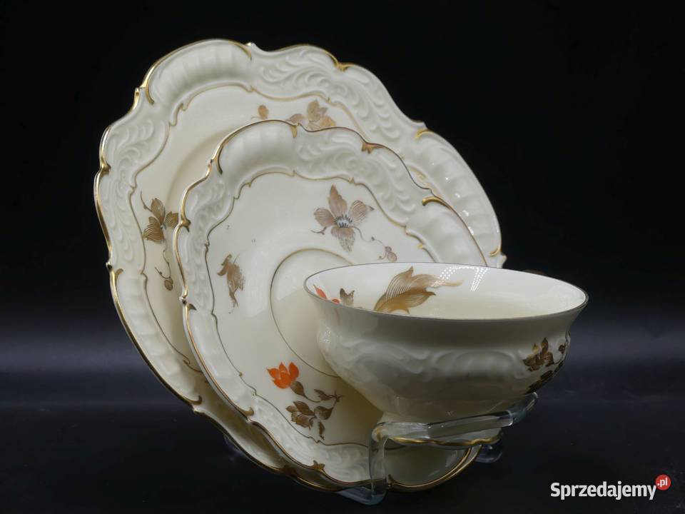 Komplet śniadaniowy Sorau Żary piękne reliefy Poznań