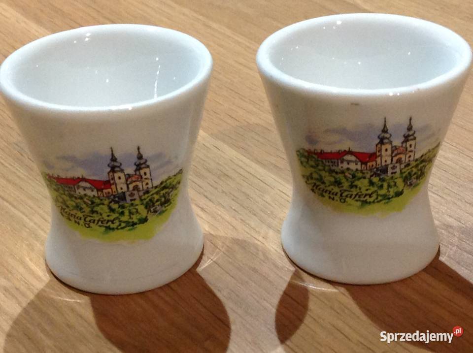 Porcelanowe Kieliszki do Jajek STARE 2 Sygnowane