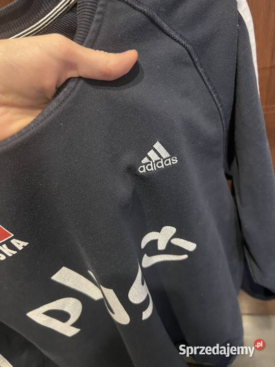 Granatowa męska bluza adidas S bawełna mazowieckie Warka