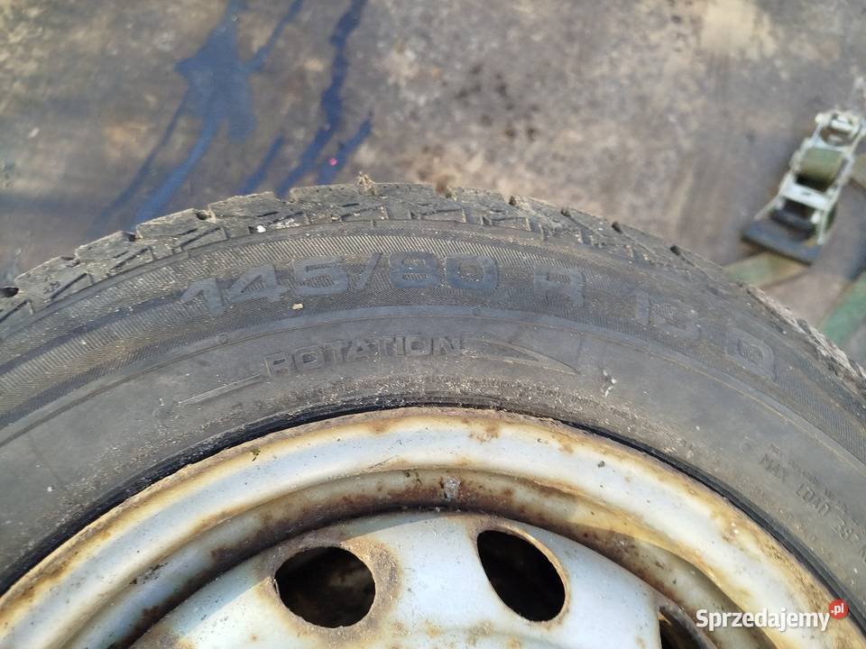 Felgi opel corsa 4x100 13 opony zimowe Krosno Odrzańskie sprzedam