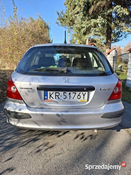 honda civic 7 vii salon polska drugi właściciel Rok produkcji 2001 małopolskie Kraków sprzedam