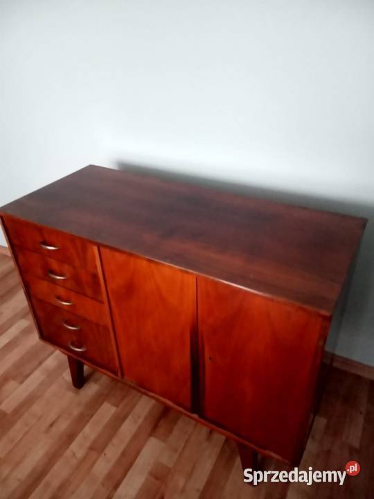 Komoda lakierowana PRL Sosnowiec