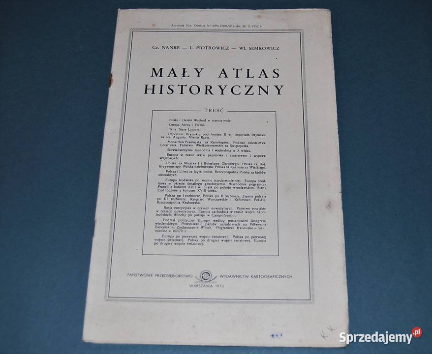 Mały Atlas Historyczny Wyd 1972r Starocia