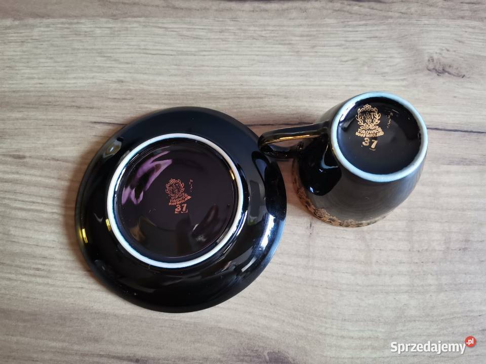 Stara filiżanka porcelana Tułowice design PRL śląskie Katowice