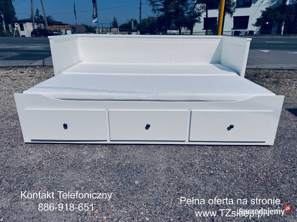 IKEA HEMNES Leżanka Łóżko z 3 szufladami 2 śląskie
