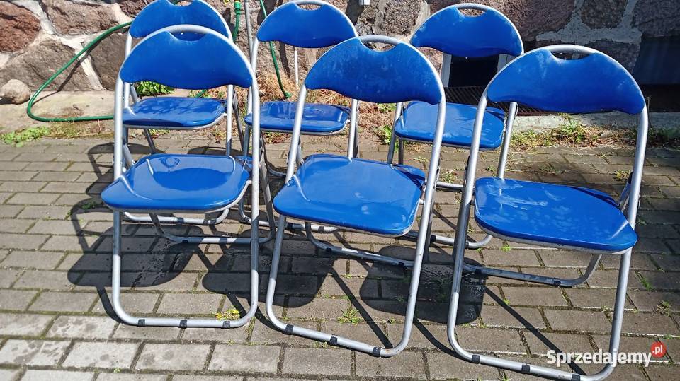 Krzesło krzesła składane metalowe ogrodowe Tonowo