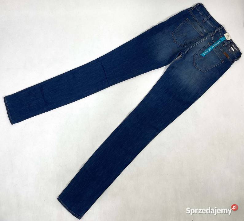Spodnie damskie Wrangler Corynn Denim Spa W27 Bez wzoru Spodnie Moda i Styl Pisz