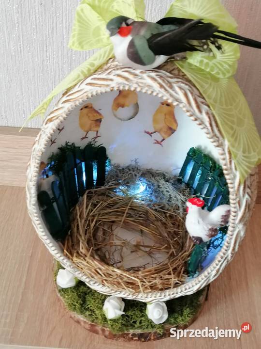 Stroik świąteczny wielkanocny Ozdoby wielkanocne
