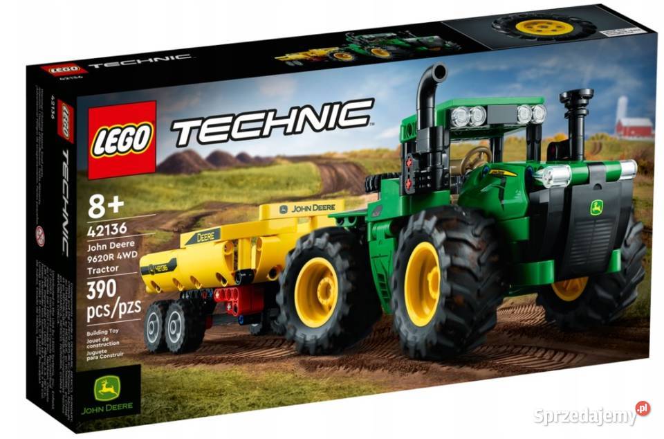LEGO TECHNIC 42136 Traktor John Deere 9620R 4WD Poznań sprzedam