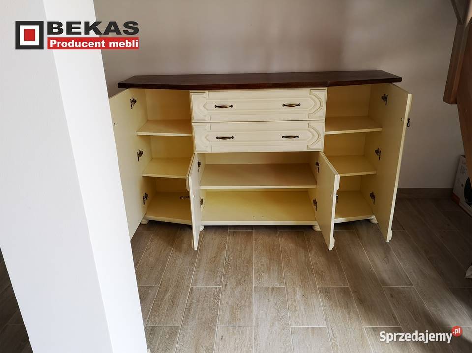 Prześliczna KOMODA 180 Biała Waniliowa Dąb Elbląg