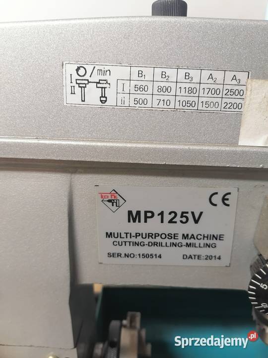 Mini tokarka MP 125V podkarpackie Tryńcza