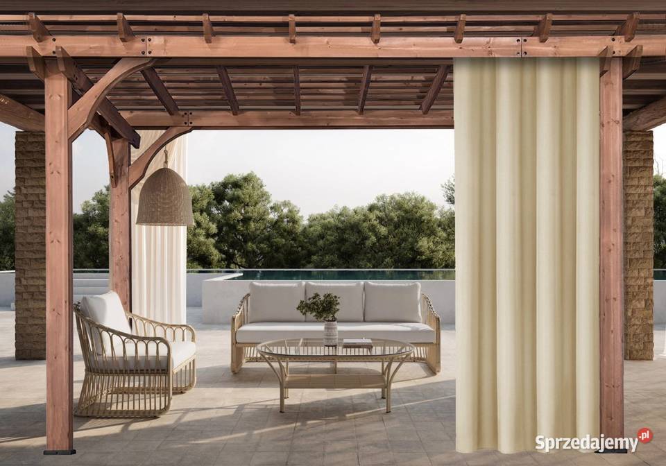 ZASŁONY OGRODOWE WODOODPORNE 155x200 TUNEL taras Nowa Sól