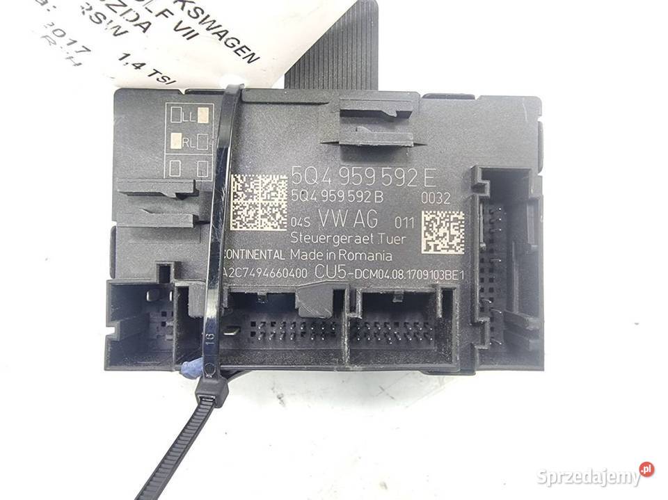 MODUŁ VOLKSWAGEN GOLF VII 5Q4959592E osobowe Lipno