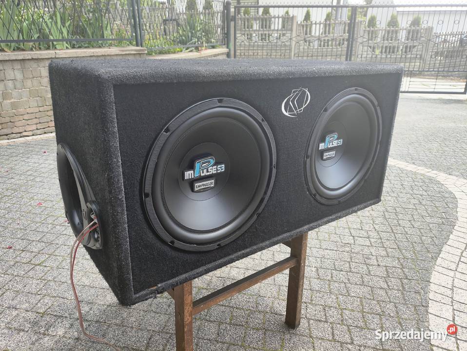 Skrzynia bassowa basowa tuba subwoofer dual 2x