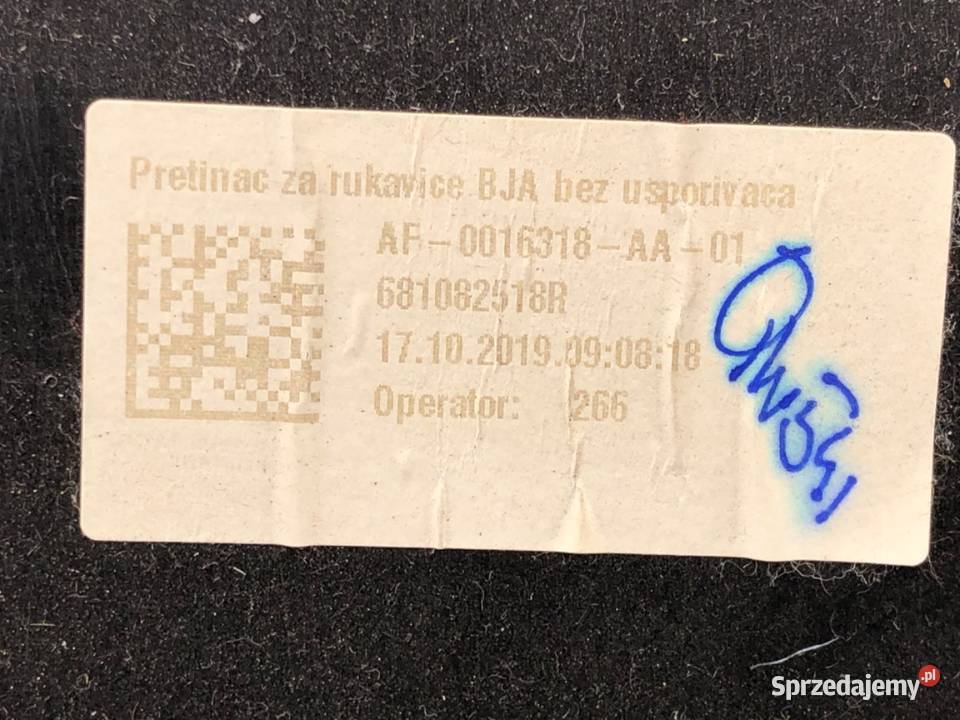 SCHOWEK PASAŻERA RENAULT CLIO V Hatchback PÓŁKA