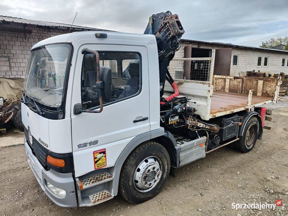 MercedesBenz ATEGO 1218 4x2 Wywrotka z żurawiem małopolskie Tymowa