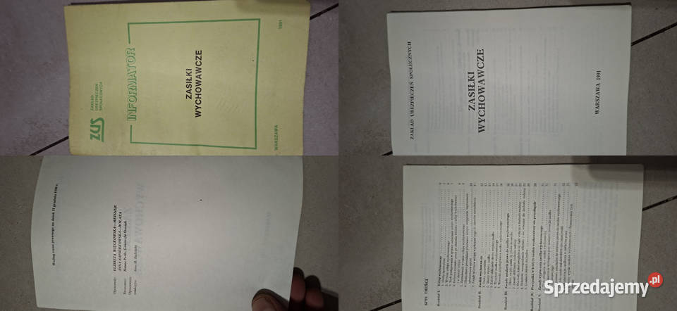 Zasiłki Wychowawcze ZUS 1991 1 wydanie niski